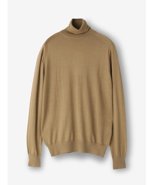 【カシミヤシルク】タートルネックニット