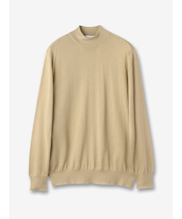 カシミヤ モックネックニット 長袖