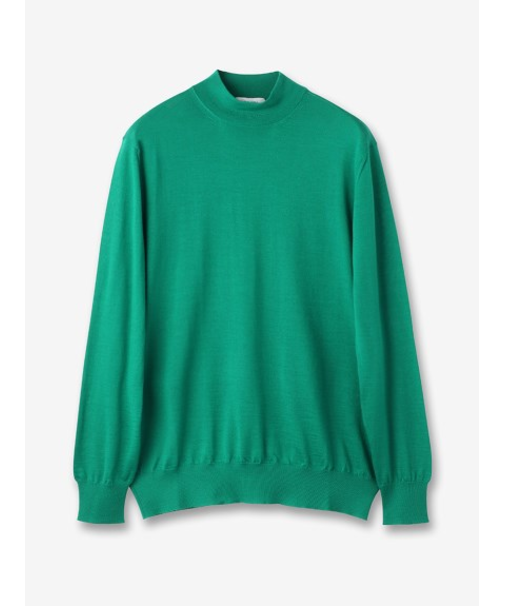 カシミヤ モックネックニット 長袖