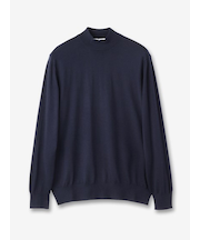 カシミヤ モックネックニット 長袖