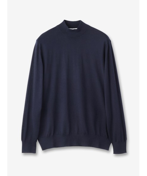 カシミヤ モックネックニット 長袖