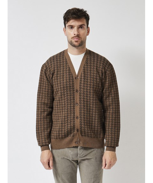 千鳥柄カーディガン