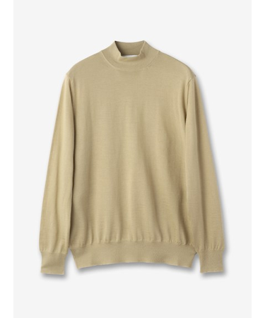 カシミヤ モックネックニット