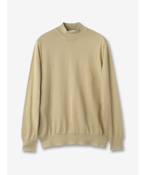 カシミヤ モックネックニット