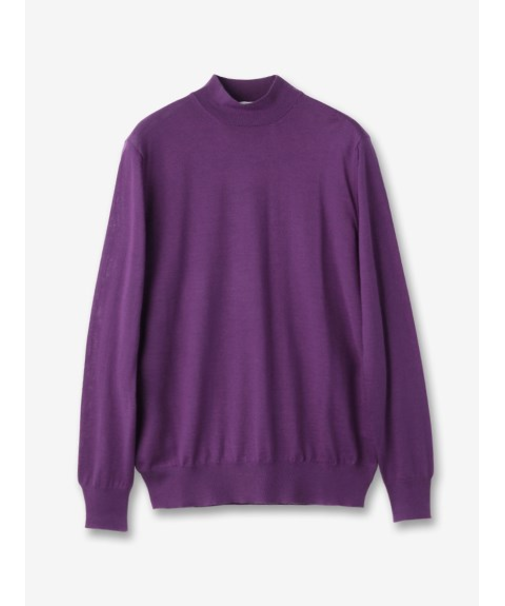 カシミヤ モックネックニット