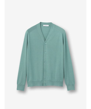 【カシミヤシルク】Vネックカーディガン