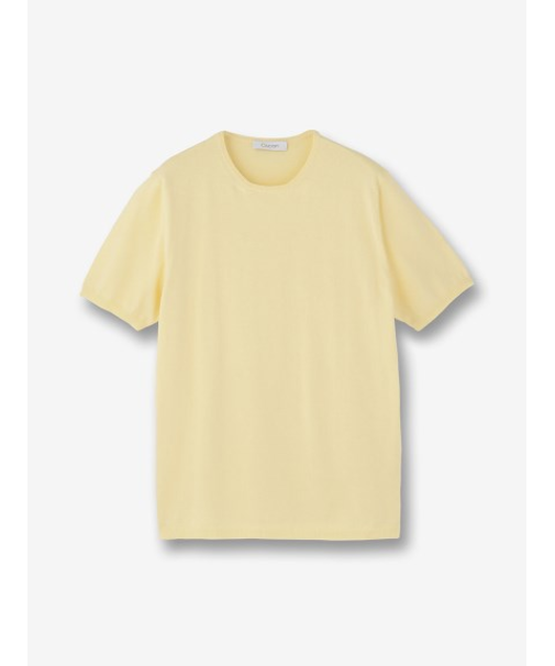 【27ゲージ】コットン クルーネックニット 半袖