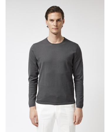 【27ゲージ】コットン クルーネックニット