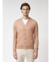 【カシミヤシルク】Vネックカーディガン