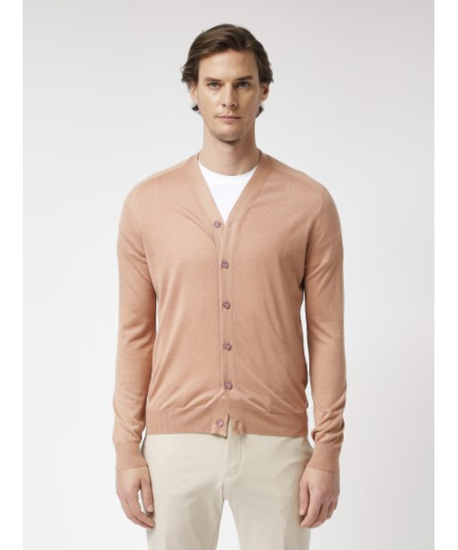 【カシミヤシルク】Vネックカーディガン