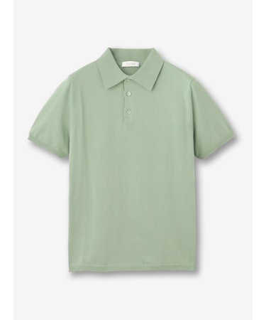 【27ゲージ】コットン ニットポロ