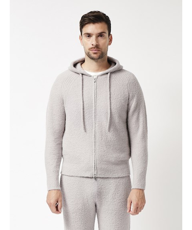 テディ ジップアップニットパーカ