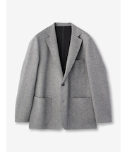 ウールカシミヤ ダブルフェイス ニットジャケット