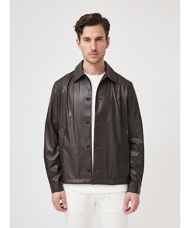 ウルトラライト レザーブルゾン