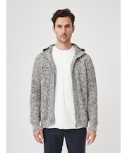 ローゲージ メランジニットパーカ