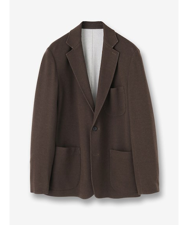 カシミヤシルク混 ダブルフェイス ジャージージャケット