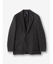 リネンウール ホップサックシャツジャケット