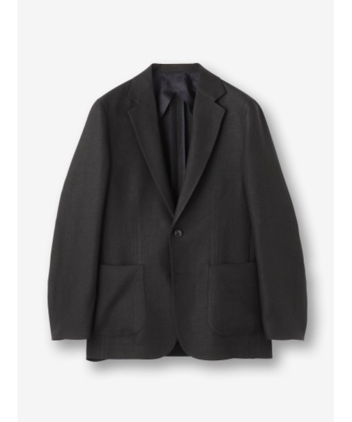 リネンウール ホップサックシャツジャケット