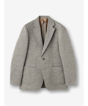 リネンコットン ダブルフェイス シャツジャケット