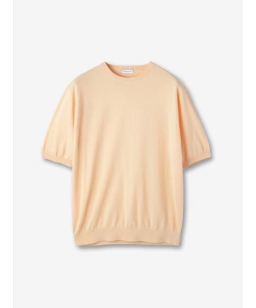 クルーネック 半袖ニット