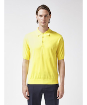 コットン 半袖ニットポロ