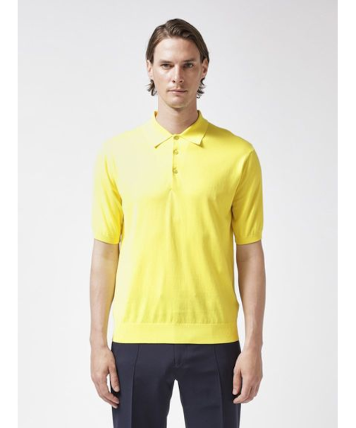 コットン 半袖ニットポロ