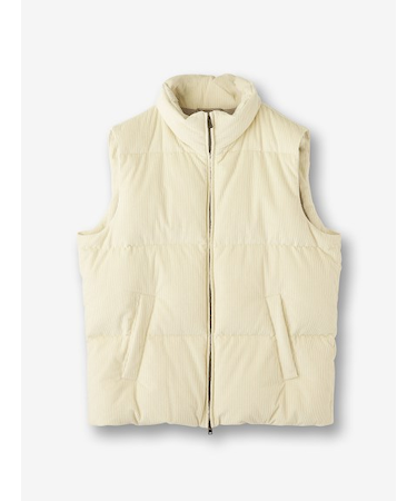 コーデュロイ ダウンベスト