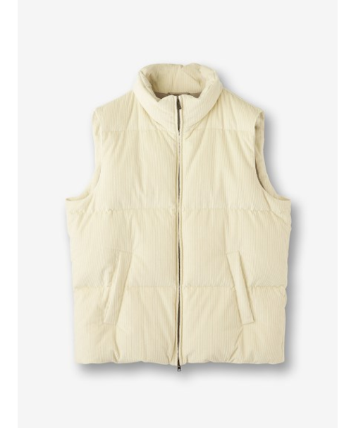 コーデュロイ ダウンベスト