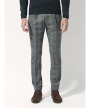 【GENTLEMAN 1P】チェック柄 ウールパンツ