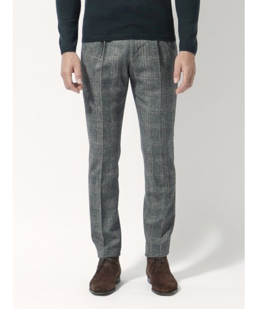 【GENTLEMAN 1P】チェック柄 ウールパンツ