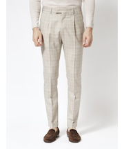 【MASTER 1P】ウールチェックパンツ