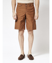 【BERMUDA】コットンリネンカーゴショーツ