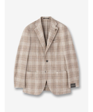 三者混チェックジャケット