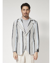 リネンストライプジャケット