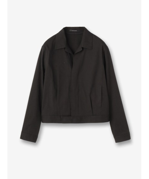 リネン混 シャツブルゾン