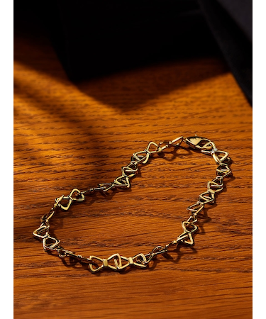 【LEON×STRASBURGO】ダイヤ付きボウタイブレスレット