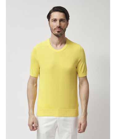 12GGクルーネックニット 半袖