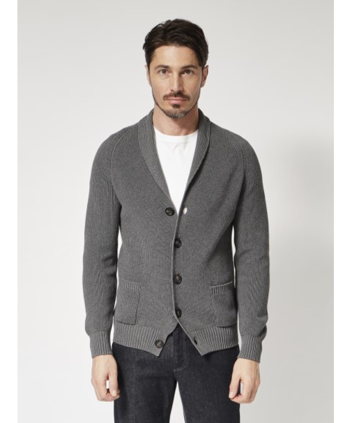 ショールカラーカーディガン