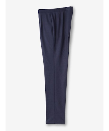 ウール 1プリーツベルトレスパンツ