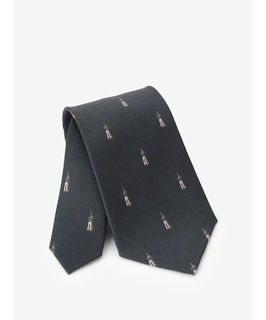 シルク総柄タイ