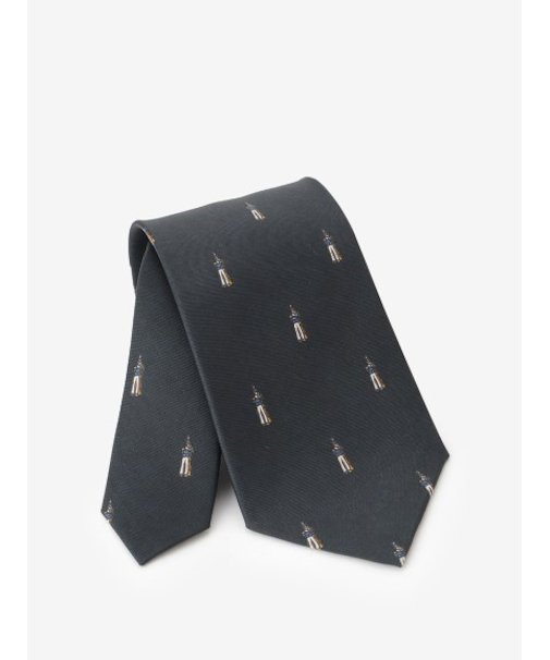 シルク総柄タイ