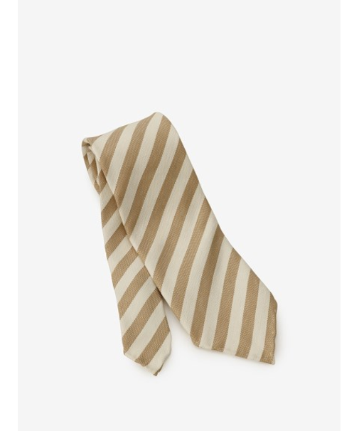 リネンシルク レジメンタルタイ