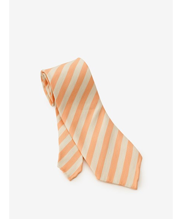 リネンシルク レジメンタルタイ