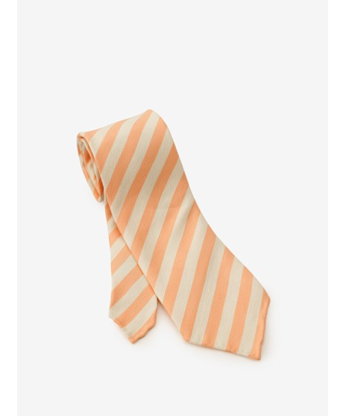 リネンシルク レジメンタルタイ