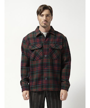 タータンチェック シャツブルゾン