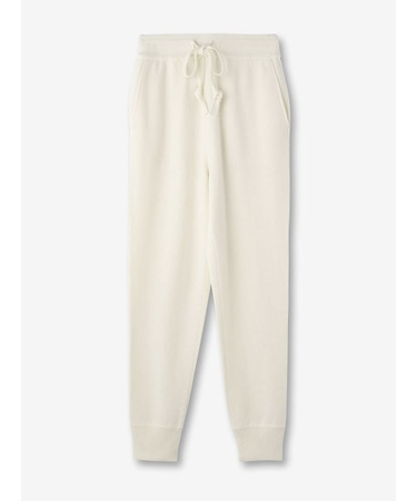 ウールカシミヤ リブニットパンツ