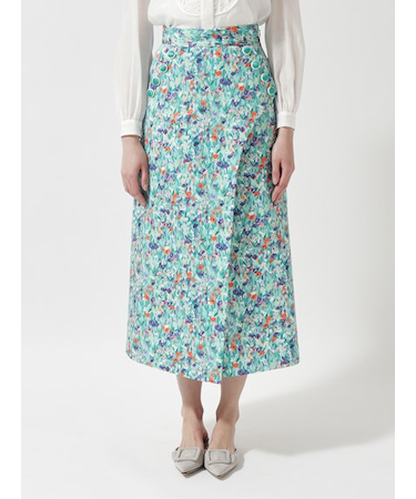 フラワー柄 マリンスカート