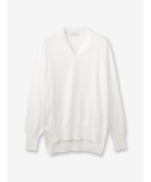 コットン Vネックニット