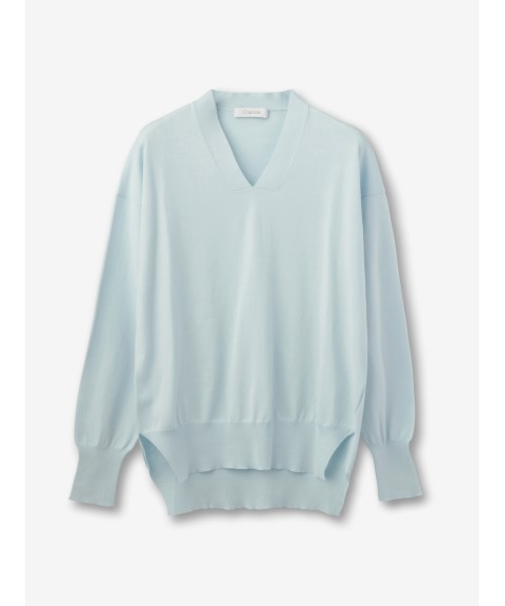 コットン Vネックニット