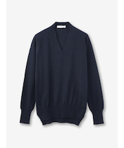 コットン Vネックニット